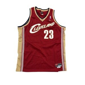 EUC Lebron James Cleveland Cavaliers 2004 Nike Swingman Rookie Jersey 2XL
